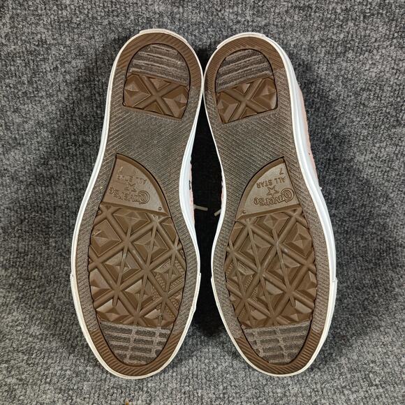 Converse Chuck Taylor All Star Shoreline Shoes Womens Size 9 Pink Eyelet Slip On - Picture 7 of 7